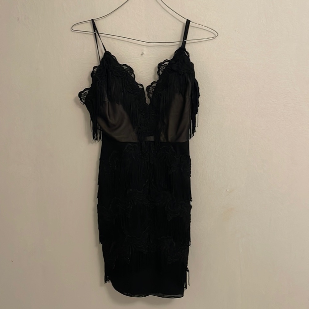 Black mini dress